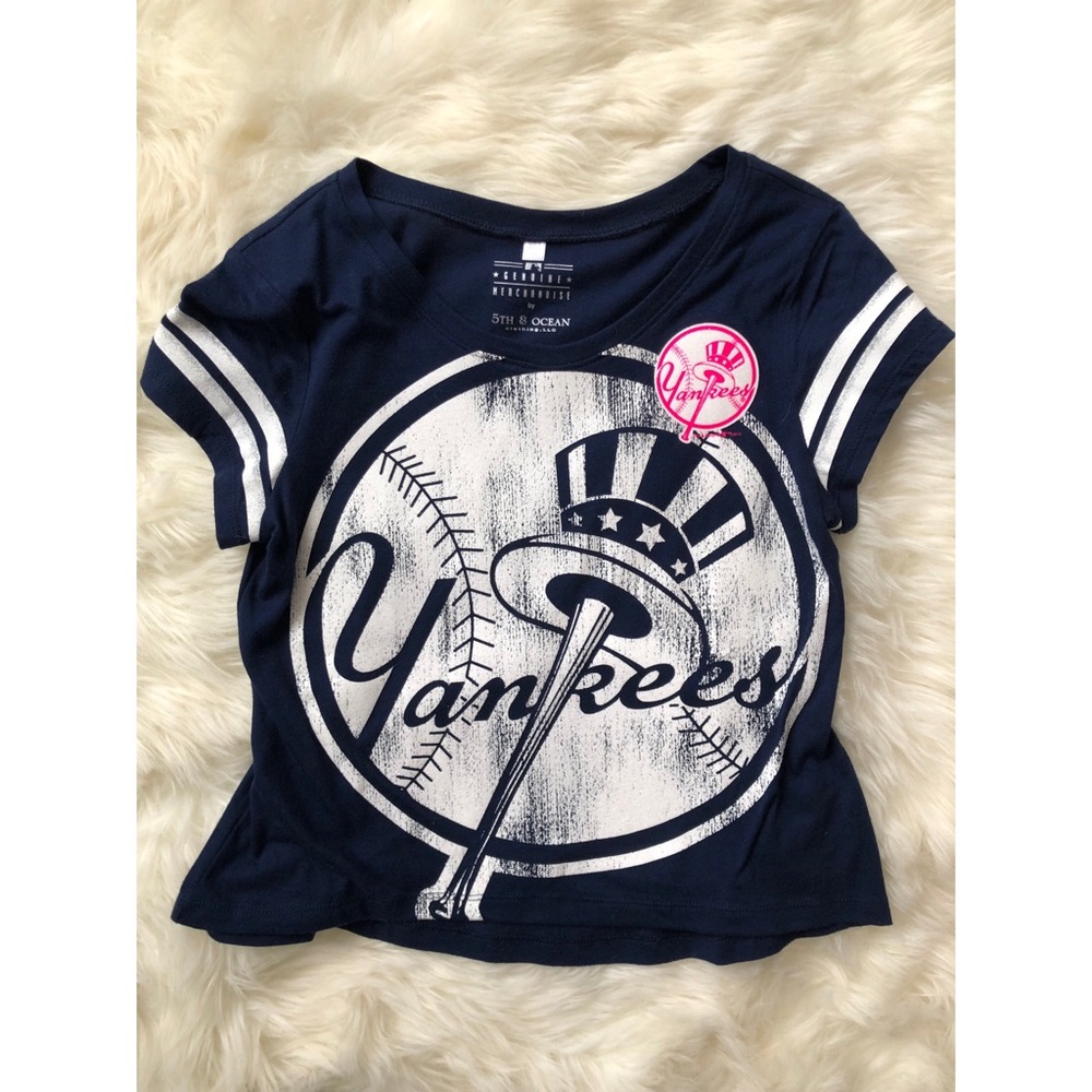 Yankees Baseball loose fitting crop top